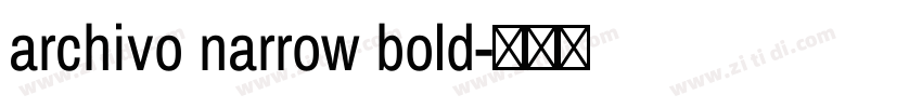 archivo narrow bold字体转换